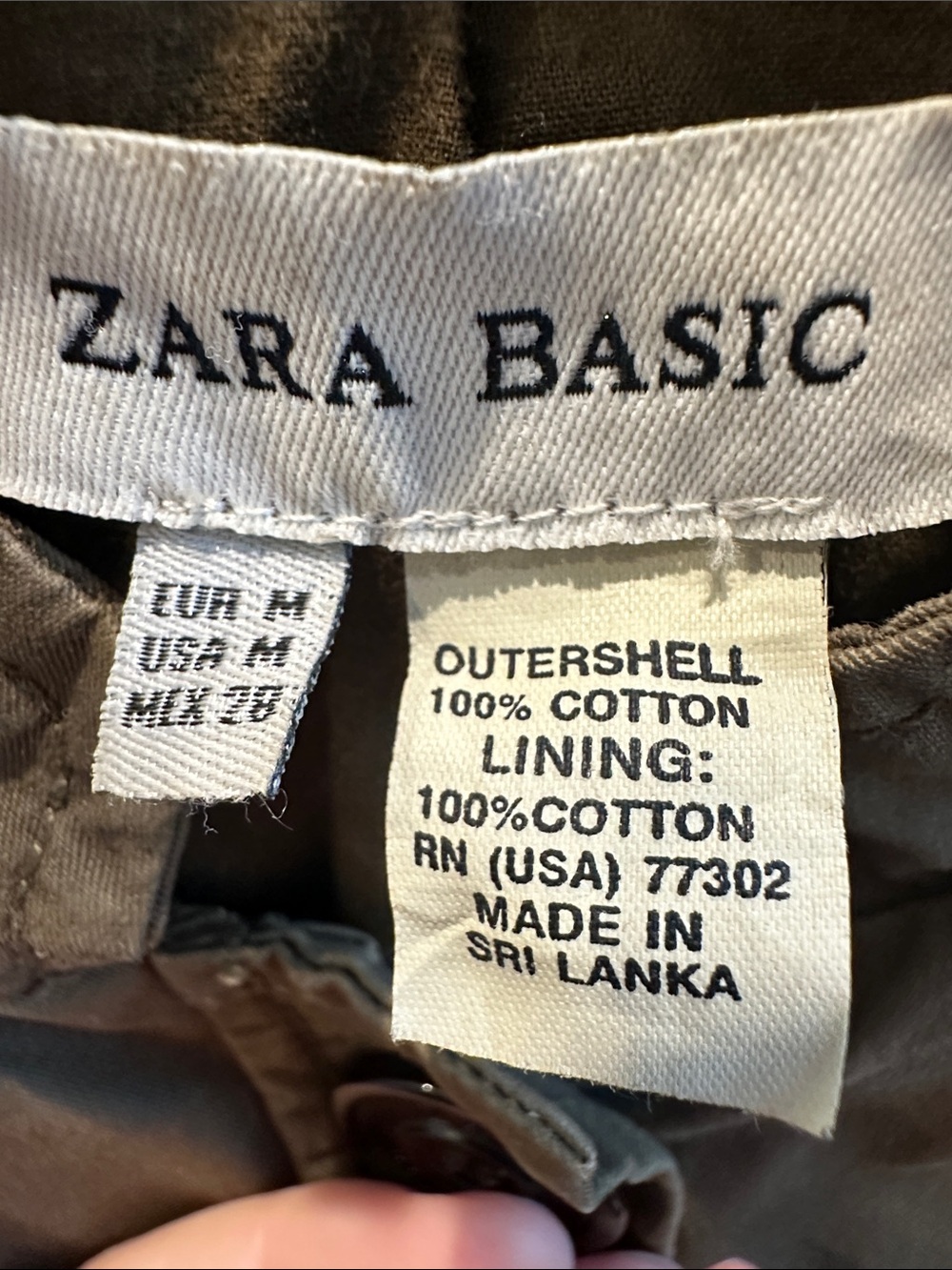 2007 Zara London Military Jacket | Y2K Indie Sleaze | Belted Utility Blazer - Picture 5 of 7